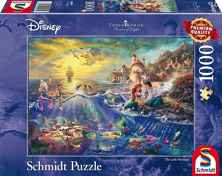 Schmidt Spiele Puzzle 1000 Teile Thomas Kinkade Disney Kleine Meerjungfrau günstig online kaufen