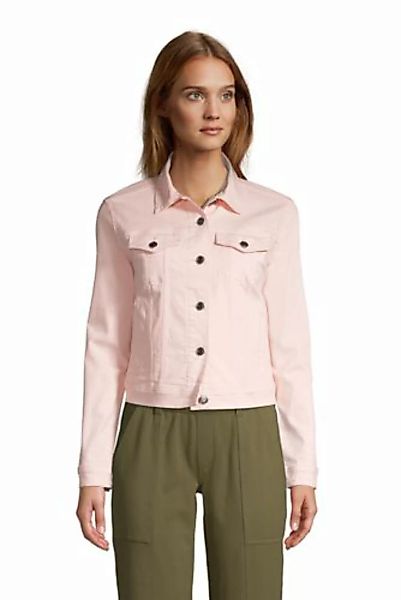 Jeansjacke, Damen, Größe: L Normal, Pink, Baumwolle, by Lands' End, Horizon günstig online kaufen