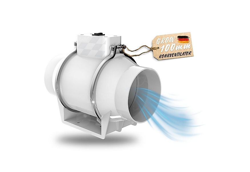 TronicXL Turboventilator 100mm Turboventilator Grow Abluft Lüfter Rohrventi günstig online kaufen