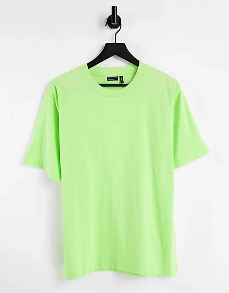 ASOS DESIGN – Ultimate – Oversize-T-Shirt in Acid-Grün günstig online kaufen