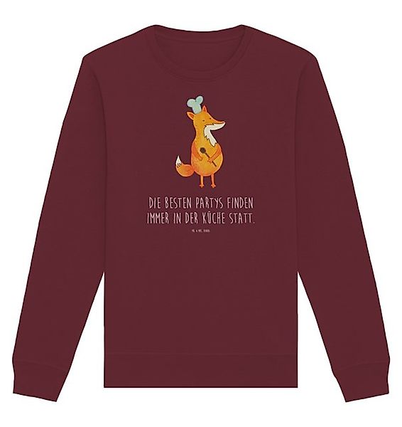 Mr. & Mrs. Panda Longpullover Größe XL Fuchs Koch - Burgundy - Geschenk, Bä günstig online kaufen