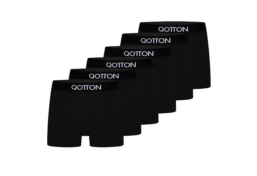 Qotton Boxershorts 6er-Pack Boxershort Unterwäsche ohne kratzenden Zettel günstig online kaufen