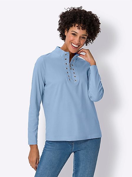 Classic Basics Stehkragenshirt "Langarm-Shirt", (1 tlg.) günstig online kaufen