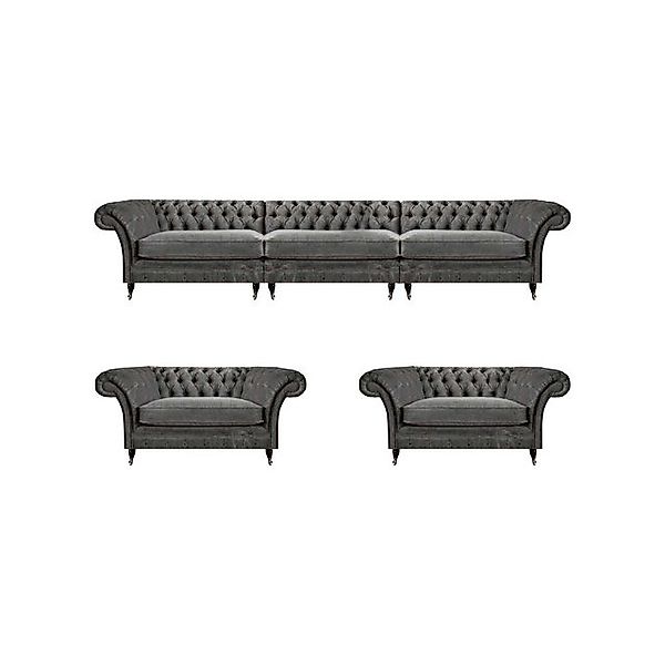 Xlmoebel Sofa Chesterfield Sofagarnitur Designer Polstercouchen 3+1+1 Sitze günstig online kaufen