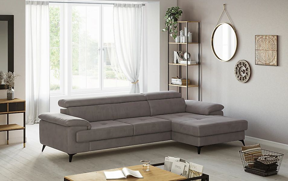 COTTA Ecksofa "Astra L-Form, B: 300 cm" mit Kopfteilverstellung, optional B günstig online kaufen