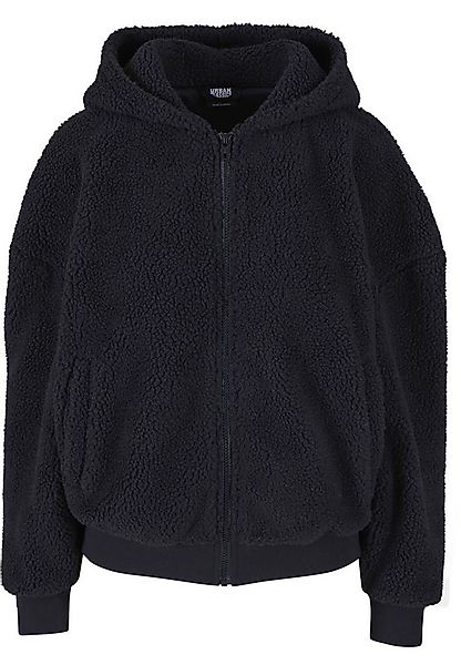 URBAN CLASSICS Sweatjacke Urban Classics Damen Ladies Oversized Sherpa Zip günstig online kaufen
