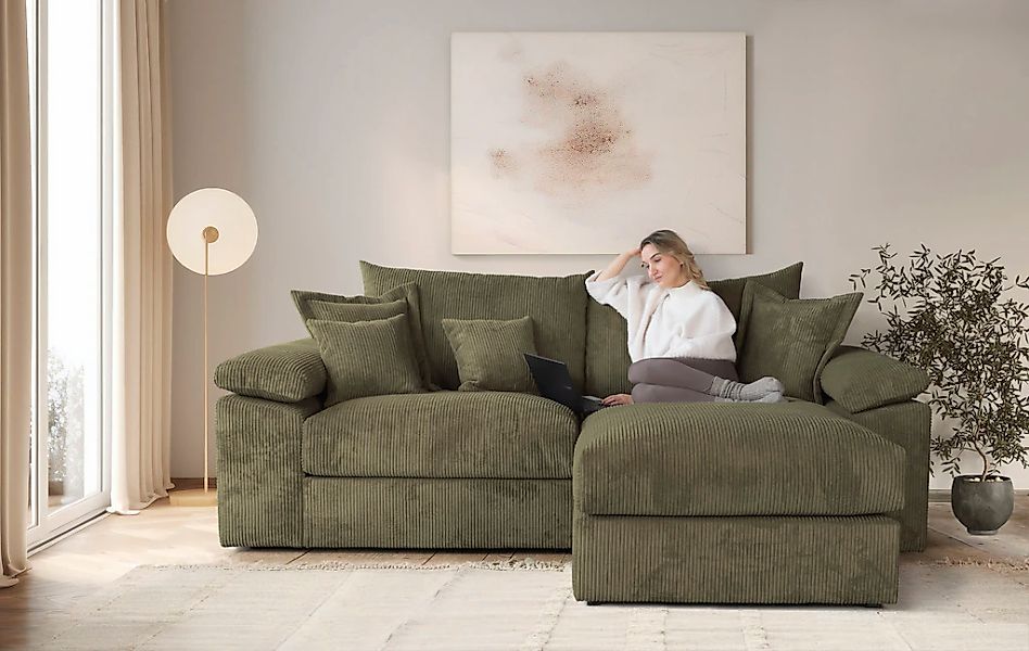 Home affaire Ecksofa "Soft&Cosy XL L-Form, B: 246 cm - OTTO. Verlässliche Q günstig online kaufen