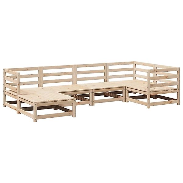 vidaXL 6-Tlg Garten-Sofagarnitur Massivholz Kiefer 3299519 günstig online kaufen
