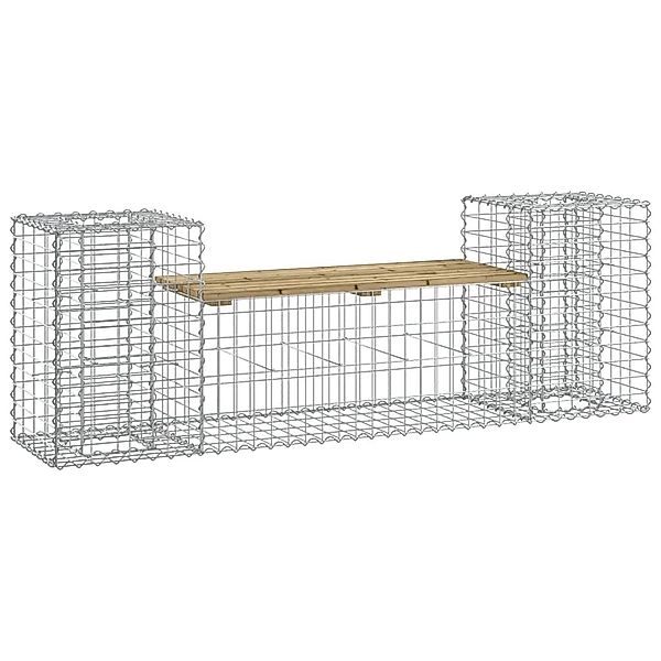 furnicato Gartenbank aus Gabionen 183x41x60,5 cm günstig online kaufen