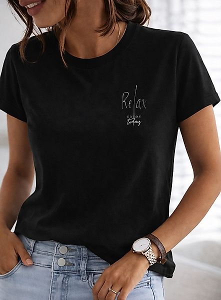 RMK T-Shirt Damen Shirt Rundhals Basic "Relax" aus Baumwolle günstig online kaufen