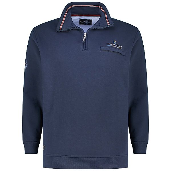 Redfield Sweatshirt mit Print Farbe dunkelblau Größe: 4XL günstig online kaufen