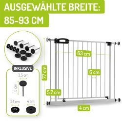 BOMI Türschutzgitter Treppenschutzgitter ohne Bohren, Absperrgitter günstig online kaufen