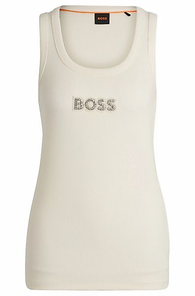 BOSS ORANGE Tanktop "C Ematite stonebadge", mit BOSS Stickerei aus Glitzers günstig online kaufen