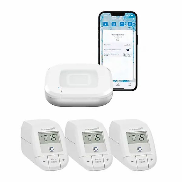 Homematic IP Heizkörperthermostat »Starter Bundle Heizen Basic für 3 Heizkö günstig online kaufen