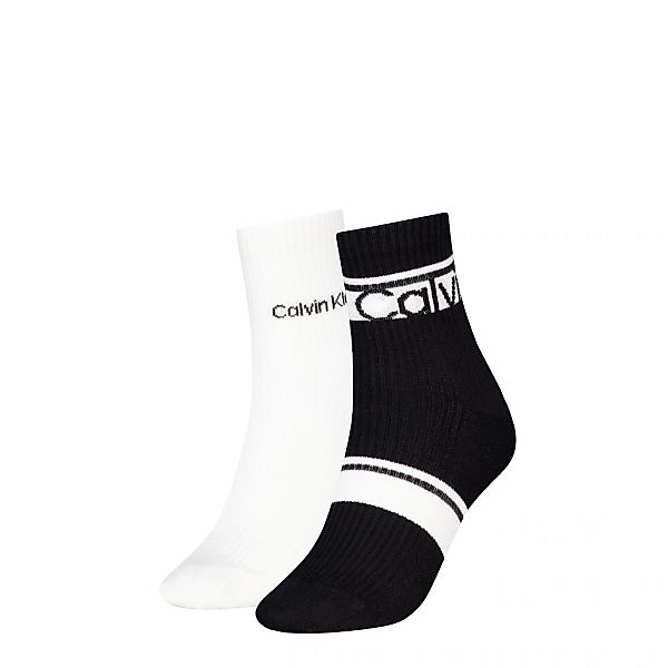 Calvin Klein Socken "CK WOMEN SHORT SOCK 2P LOGO STRIPE" 2 Paar günstig online kaufen