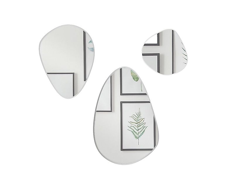 MIRRORS AND MORE Wandspiegel, 3er SET Facettenspiegel ausgefallener Design günstig online kaufen