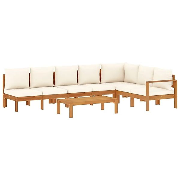 vidaXL 5-Tlg Garten-Sofagarnitur mit Kissen Massivholz Akazie 3214859 günstig online kaufen