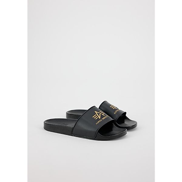 Alpha Industries  Zehensandalen Alpha Slider - black/yellow gold günstig online kaufen