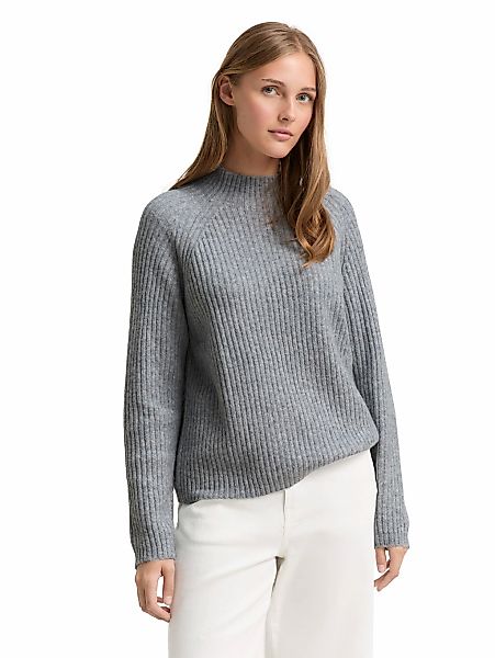 TOM TAILOR Denim Strickpullover, mit Stehkragen günstig online kaufen