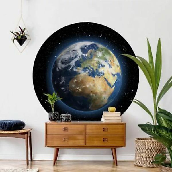 Bilderwelten Runde Tapete selbstklebend My Earth schwarz Gr. 75 x 75 günstig online kaufen