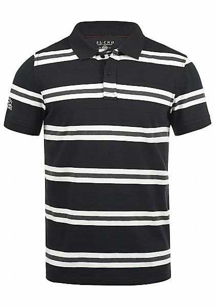 Blend Poloshirt "BHPique", Klassisches Polo-Shirt mit Streifen günstig online kaufen