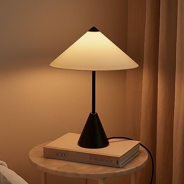 Lindby Tischleuchte Norvik, Höhe 35 cm, schwarz/grau, Metall günstig online kaufen