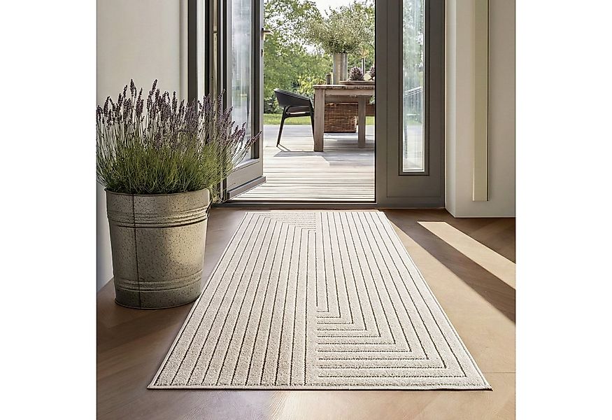 SIMPEX24 Outdoorteppich Skandinavischer 3D Design, Läufer, Höhe: 5 mm, Outd günstig online kaufen