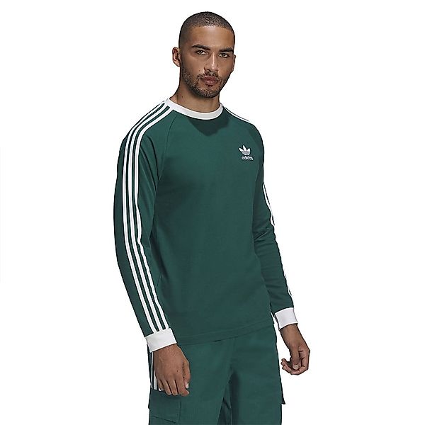 Adidas Originals 3 Stripes Langarm-t-shirt S Collegiate Green günstig online kaufen
