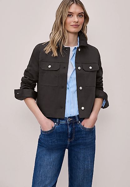 STREET ONE Kurzjacke ohne Kapuze mit Brusttaschen und Knopfleiste günstig online kaufen