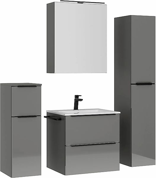 nobilia Badmöbel-Set "Levere" vormontiert, mit Soft-Close, 4 Stk. tlg. günstig online kaufen