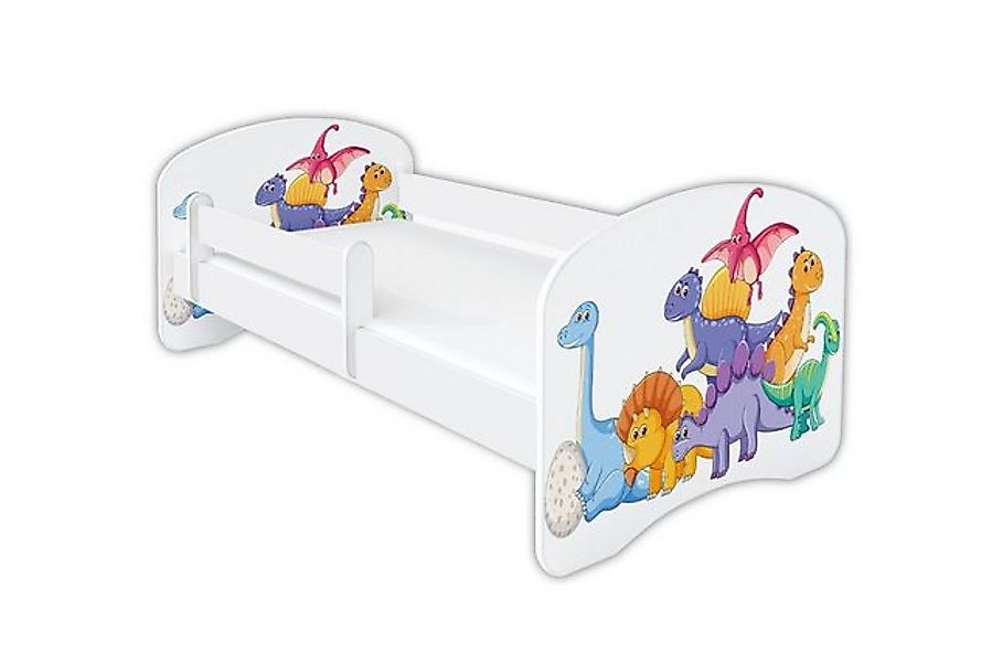 Clamaro Kinderbett (Dinosaurier, Kinderbett Babybett mit Matratze 70x140, 8 günstig online kaufen