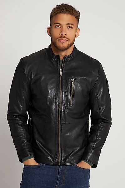 JP1880 Lederjacke Lederjacke Leder Bikerstyle Stehkragen günstig online kaufen
