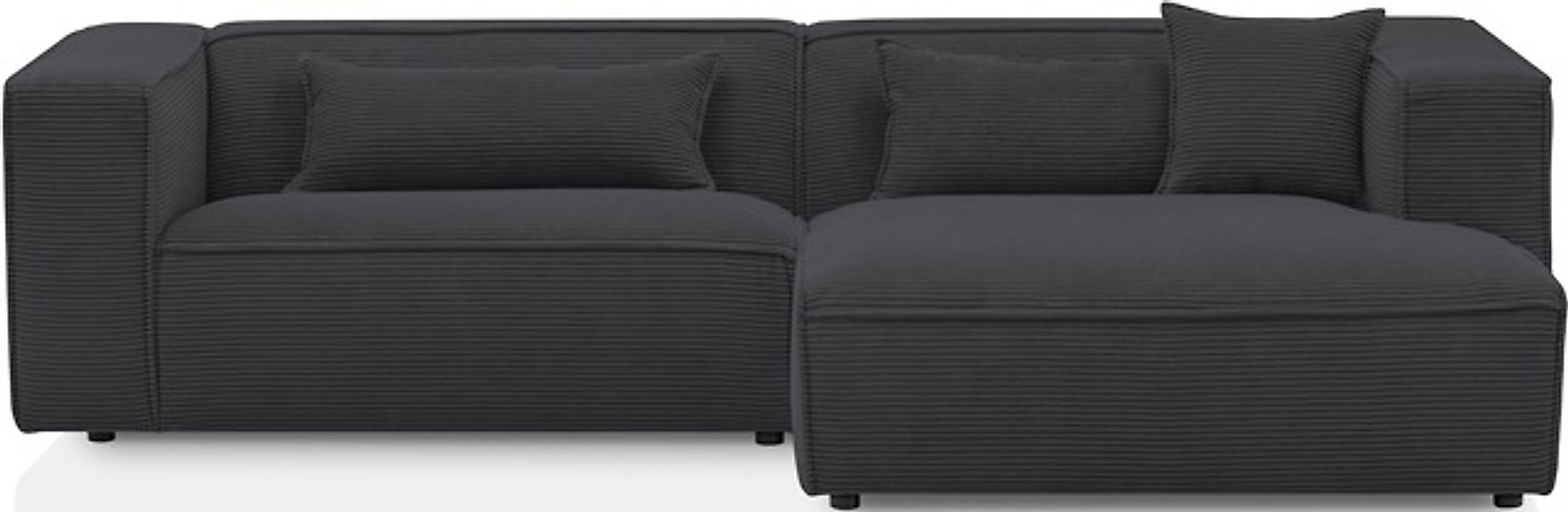 LeGer Home by Lena Gercke Ecksofa »PIARA mit Kedernaht, Cord, Leinenoptik o günstig online kaufen