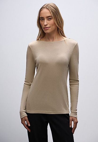 STREET ONE Rundhalsshirt im Glitzer Look günstig online kaufen