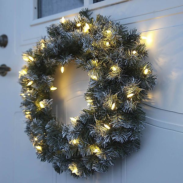 STAR TRADING Dekokranz Edmonton, LED Weihnachtskranz 'Edmonton', outdoor, b günstig online kaufen