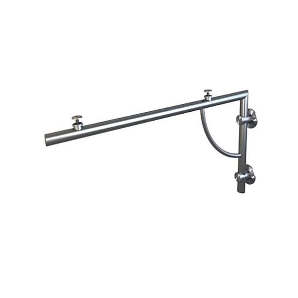 Glaszentrum Hagen TYP-LB Glasvordach Edelstahl Halterung Silber günstig online kaufen