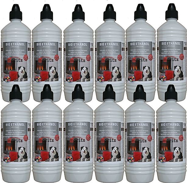 Moritz Bioethanol 12L Bio Ethanol >95% für Ethanolkamine Tischfeuer, für Et günstig online kaufen