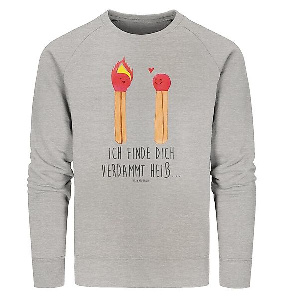 Mr. & Mrs. Panda Longpullover Streichhölzer Größe L - Heather Grey - Gesche günstig online kaufen