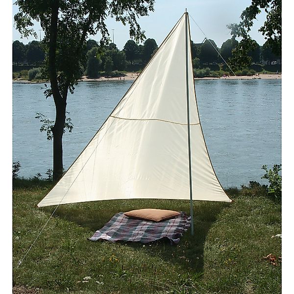 Floracord Camping Dreieckssonnensegel Sand 300 cm x 300 cm x 250 cm günstig online kaufen