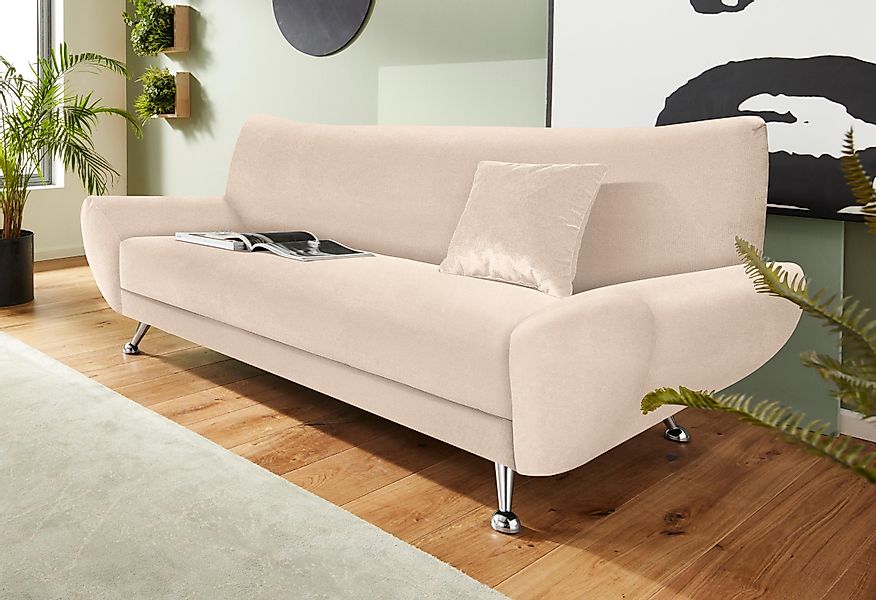 INOSIGN 3-Sitzer "Saltare elegant und komfortabel, toller Designfuß" günstig online kaufen
