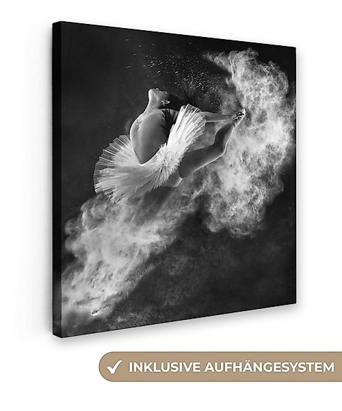 OneMillionCanvasses® Leinwandbild Tanz - Ballerina - Ausdruck - Schwarz und günstig online kaufen