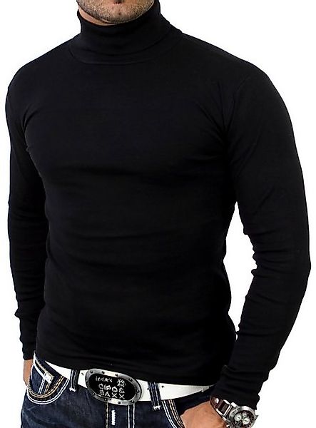 Reslad Strickpullover Reslad Herren Rollkragenpullover Männer Pulli sportli günstig online kaufen