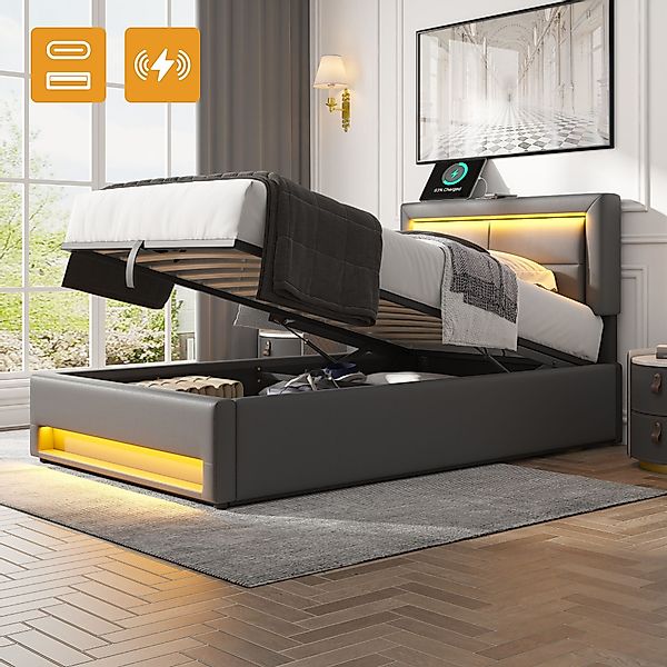 HAUSS SPOLE Polsterbett 90x200cm, mit USB-Anschluss, günstig online kaufen