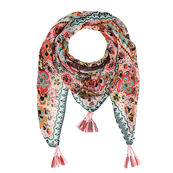 halsüberkopf Accessoires Modetuch Tuch Flower Patch, günstig online kaufen