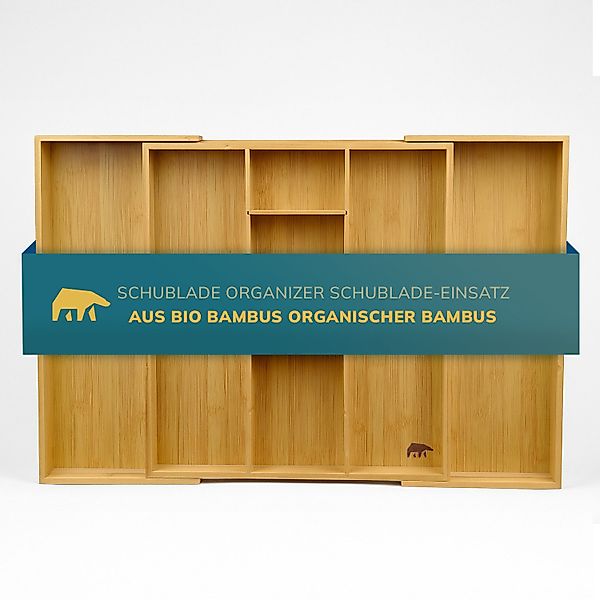 Roxlin Besteckkasten Bambus Besteckkasten Messerhalter Schubladen günstig online kaufen