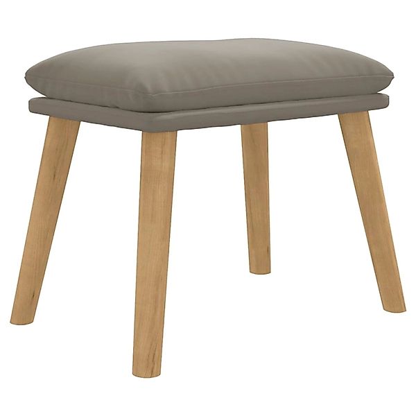 vidaXL Polsterhocker Fußhocker Hellgrau 45x29,5x35 cm günstig online kaufen