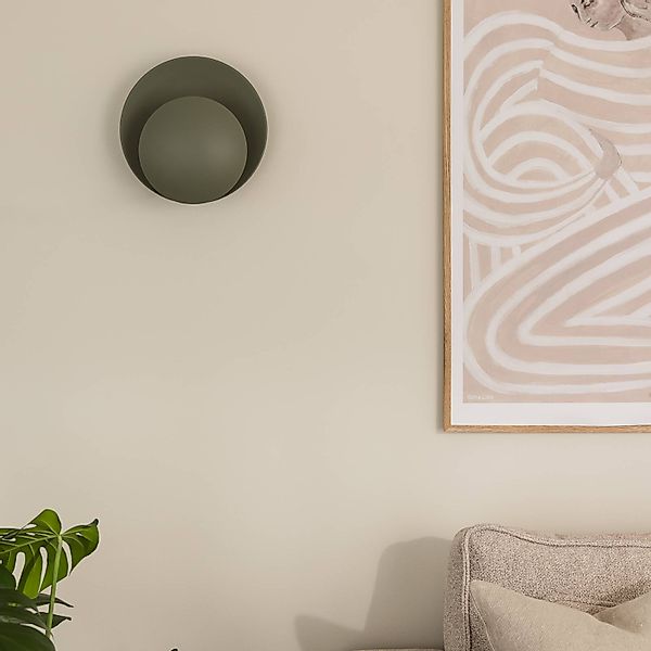 Globen Lighting Wandleuchte ORBIT, grün, Metall, Ø 30 cm günstig online kaufen