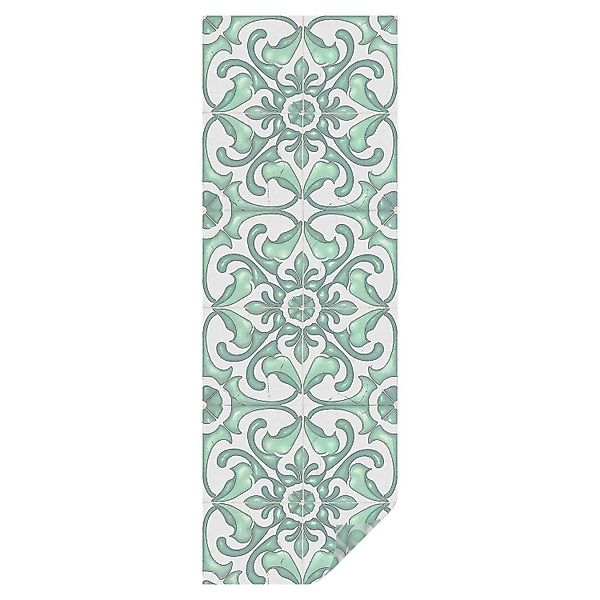 Tulup Buntglasfolie Grüne Symmetrie Buntglas Fensterfolie 50x146 cm Grün Si günstig online kaufen