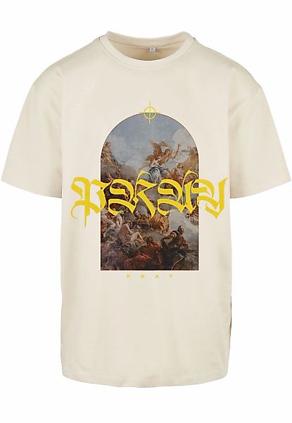 MisterTee Kurzarmshirt "MisterTee Herren Pray Painting Oversize Tee", (1 tl günstig online kaufen