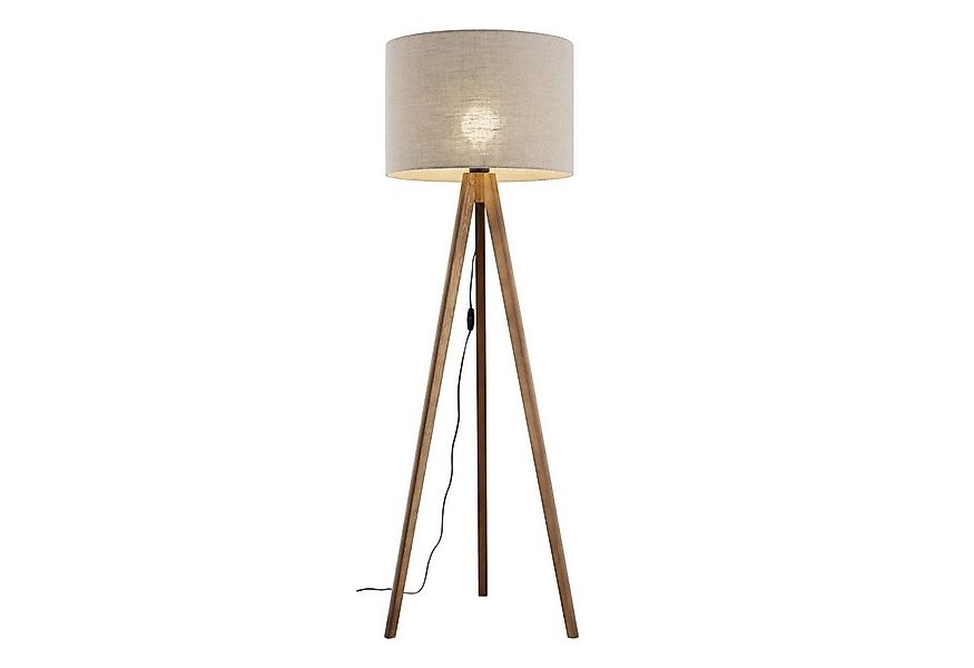 Licht-Erlebnisse Stehlampe NOLAN, ohne Leuchtmittel, Wohnzimmer 145 cm Lein günstig online kaufen